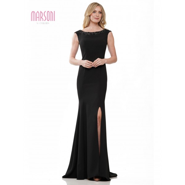 Marsoni by Colors MV1247 | Fit & Flare Crepe Gown | Mother of the Bride