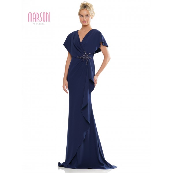 Marsoni by Colors MV1249 | Fit & Flare Crepe Gown | Mother of the Bride