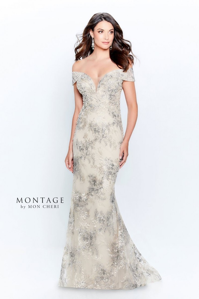 Montage by Mon Cheri Style 120923 | Off-the-shoulder Gown
