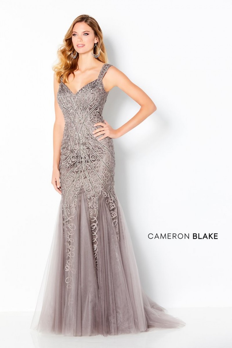 Cameron Blake 220639 | Embroidered Tulle | Fit & Flare | Mother of
