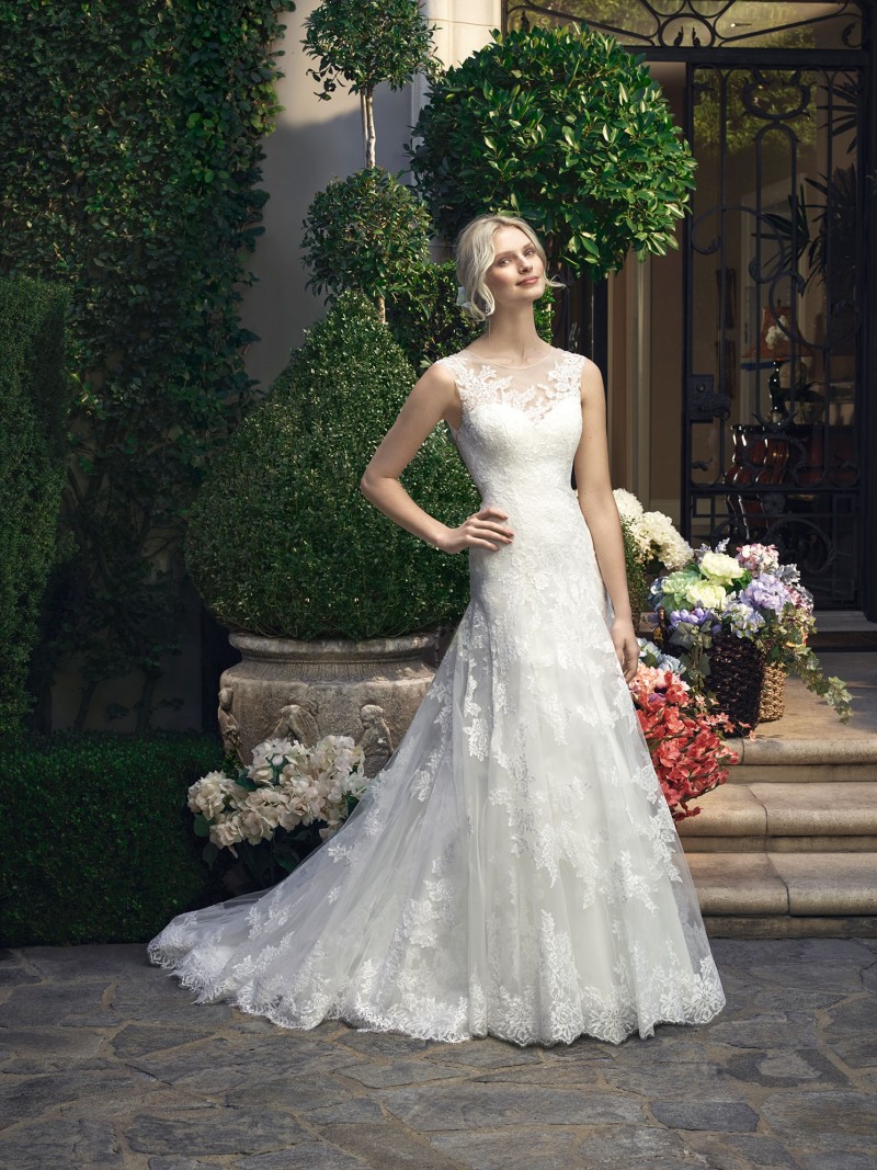 Casablanca Bridal Style 2208 | Lace on Tulle Wedding Dress