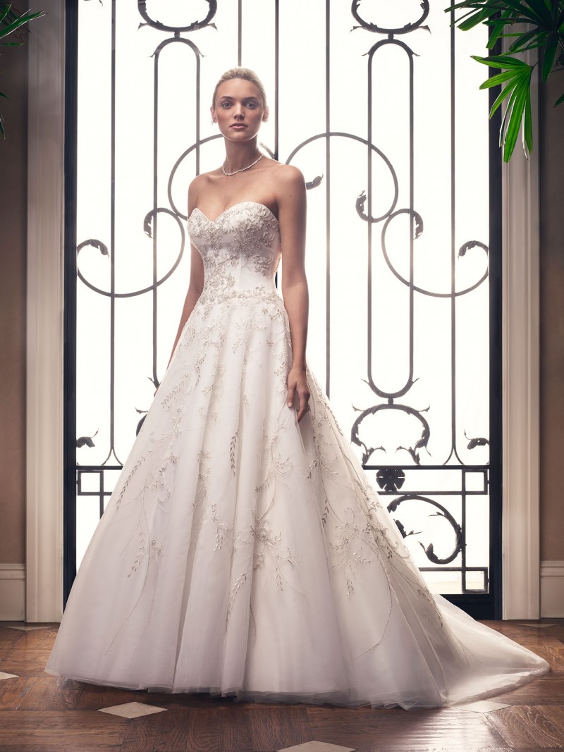 Casablanca Bridal Style 2212 | A-line Tulle Wedding Dress