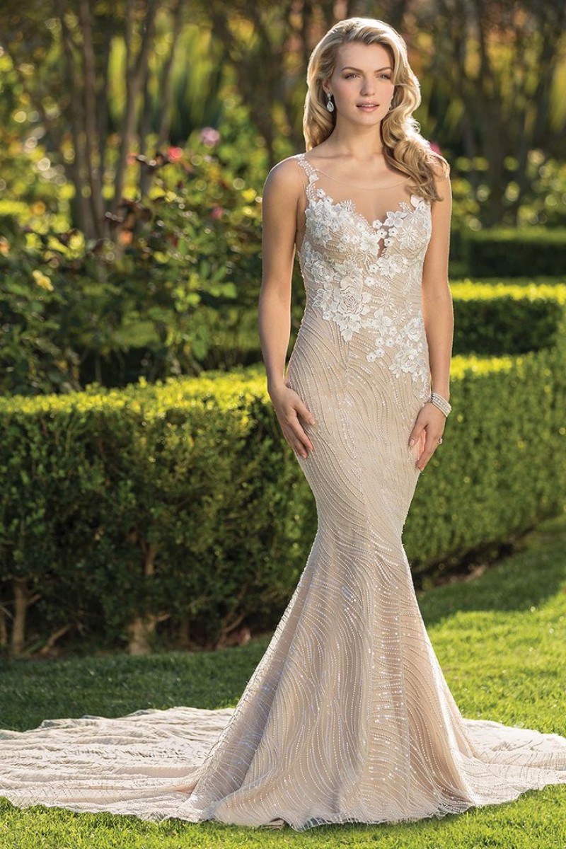 Casablanca Bridal Gia Style 2341 | Floral Lace | Beading | Sequins