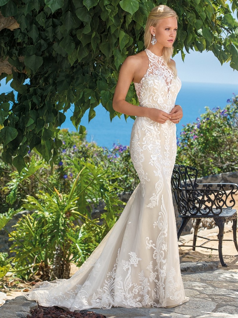Casablanca Bridal Josephine Style 2360 | Stretch Chiffon | Organza | Wedding Dress