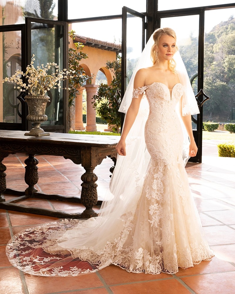 Casablanca Bridal Karina Style 2376 | Off Shoulder Wedding Dress