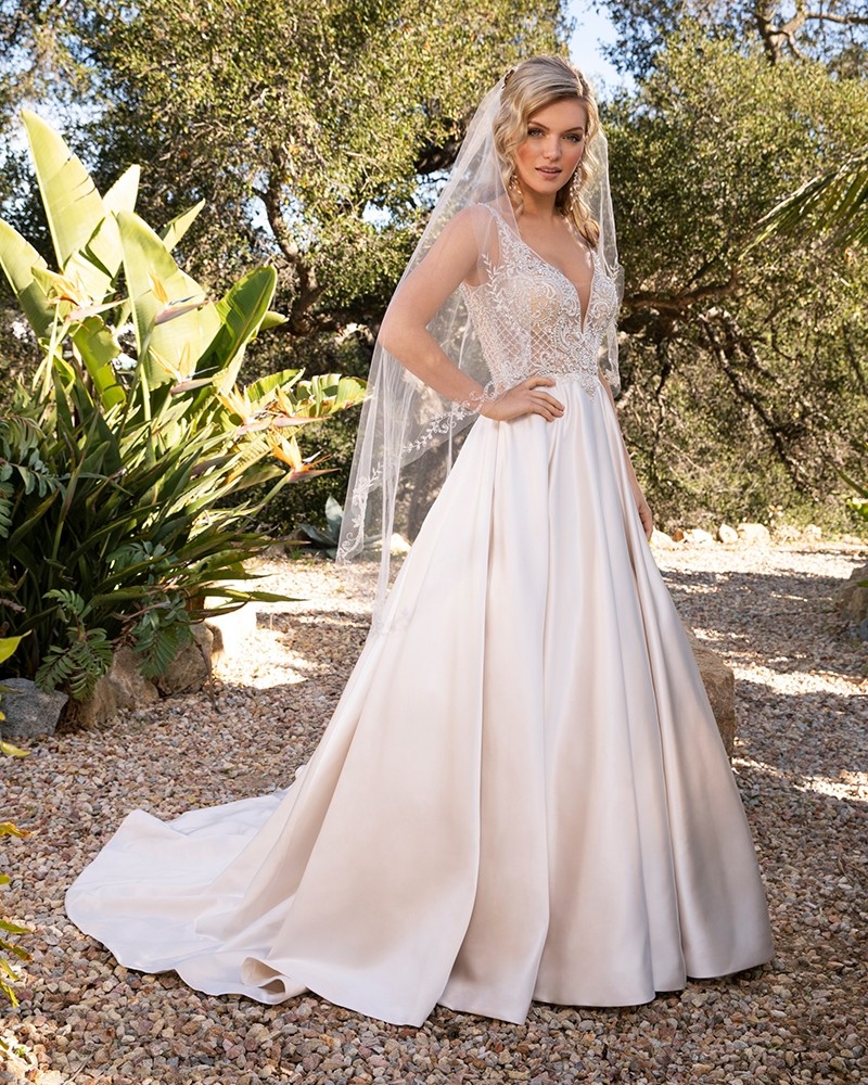 Casablanca Bridal Lizzie Style 2387 | A-line Wedding Dress