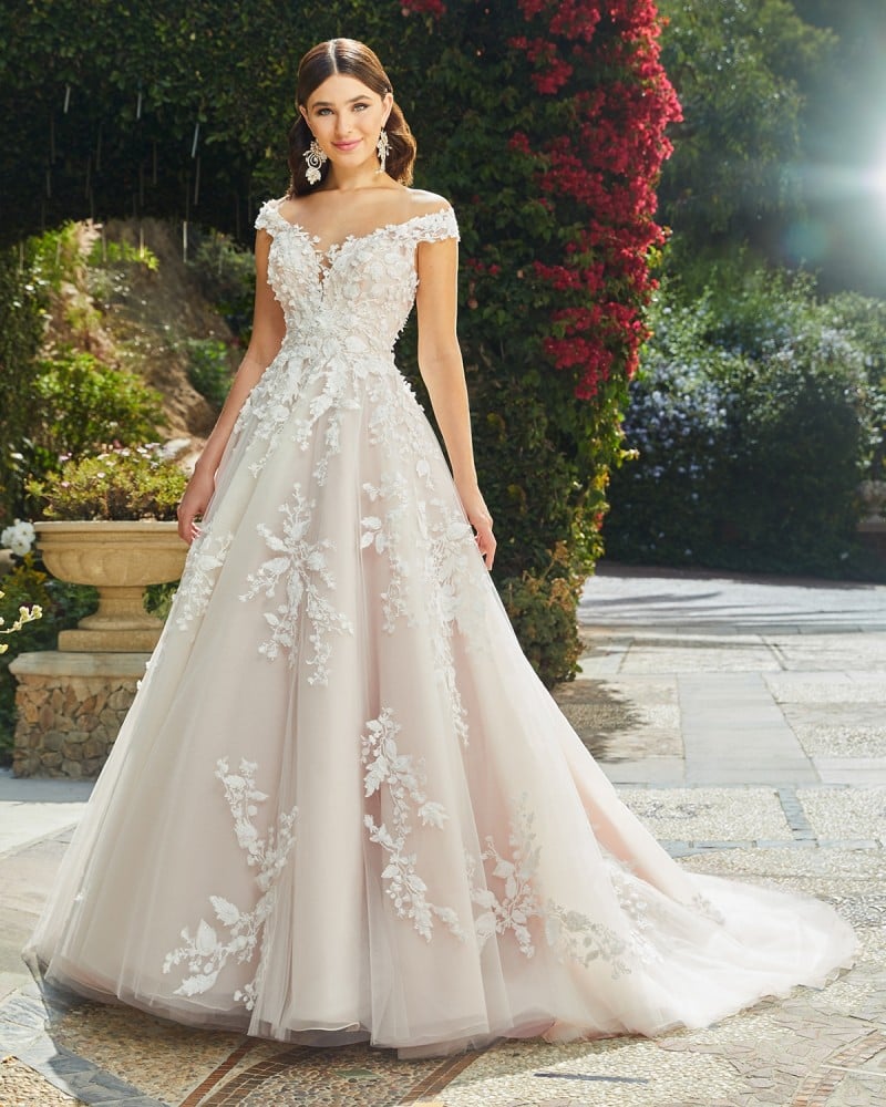 Casablanca Bridal Evelina Style 2406 | Sweetheart Neckline | Off Shoulder Wedding Gown