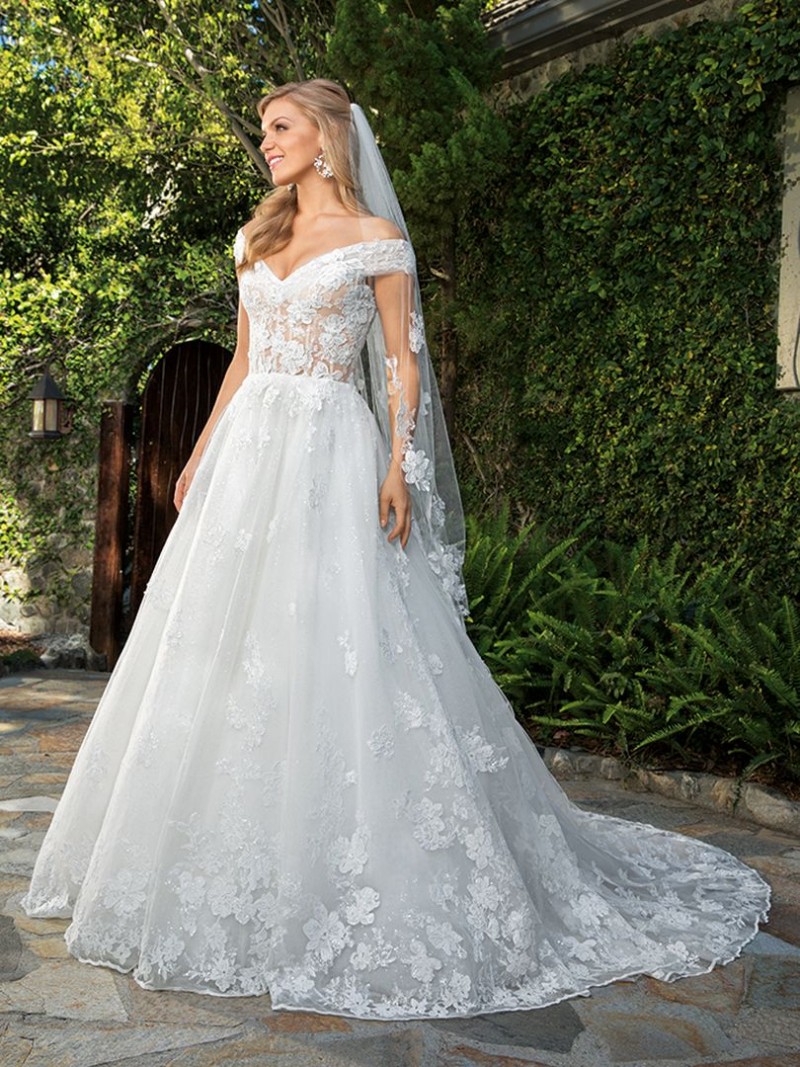Casablanca Bridal Elise Style 2361 | Embroidered Lace Wedding Dress