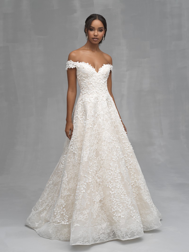 Allure Couture Style C520 | Off the should Wedding Dress