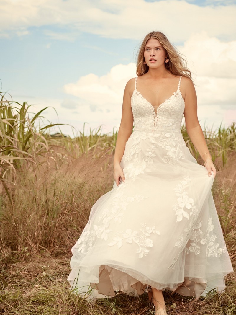 Rebecca Ingram Ellen | 21RC393 | Ball gown wedding dress | Sparkly tulle layers