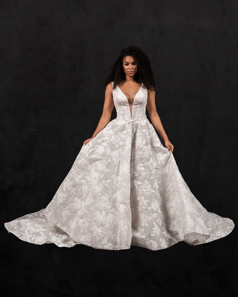 Elizabeth Bridal Madison |  Rose Velvet Lace Wedding Dress