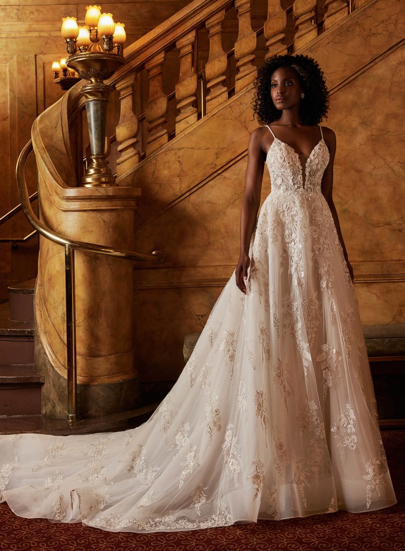 Calla Blanche Bridal Style 122125 Tara | V Plunge Neckline | Wedding Gown