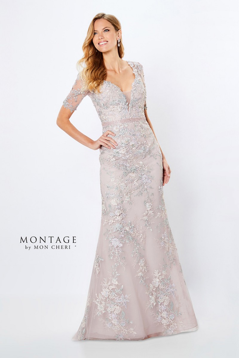 Montage by Mon Cheri | Style 221961 | Lace Sheath Evening Gown