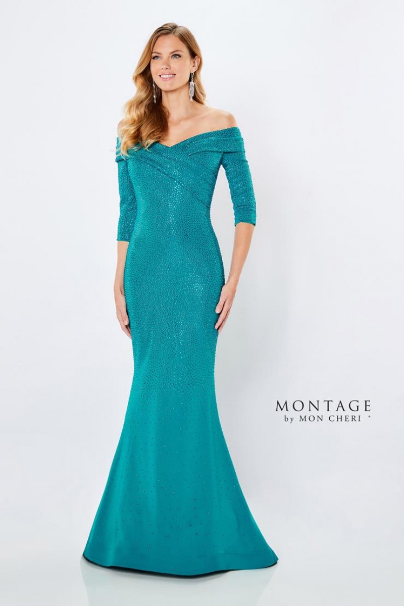 Montage by Mon Cheri | Style 221970 | Fit & Flare Evening Gown