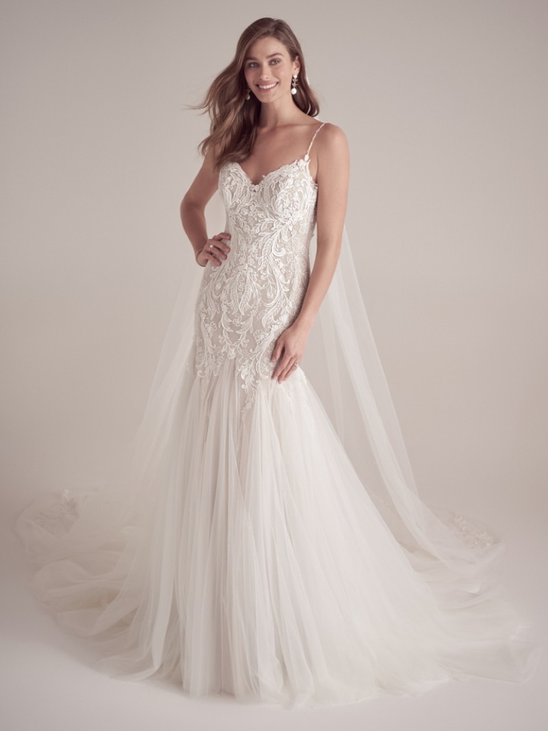 Maggie Sottero | Aviano 22MC925 | Fit-and-flare Bohemian Wedding Gown