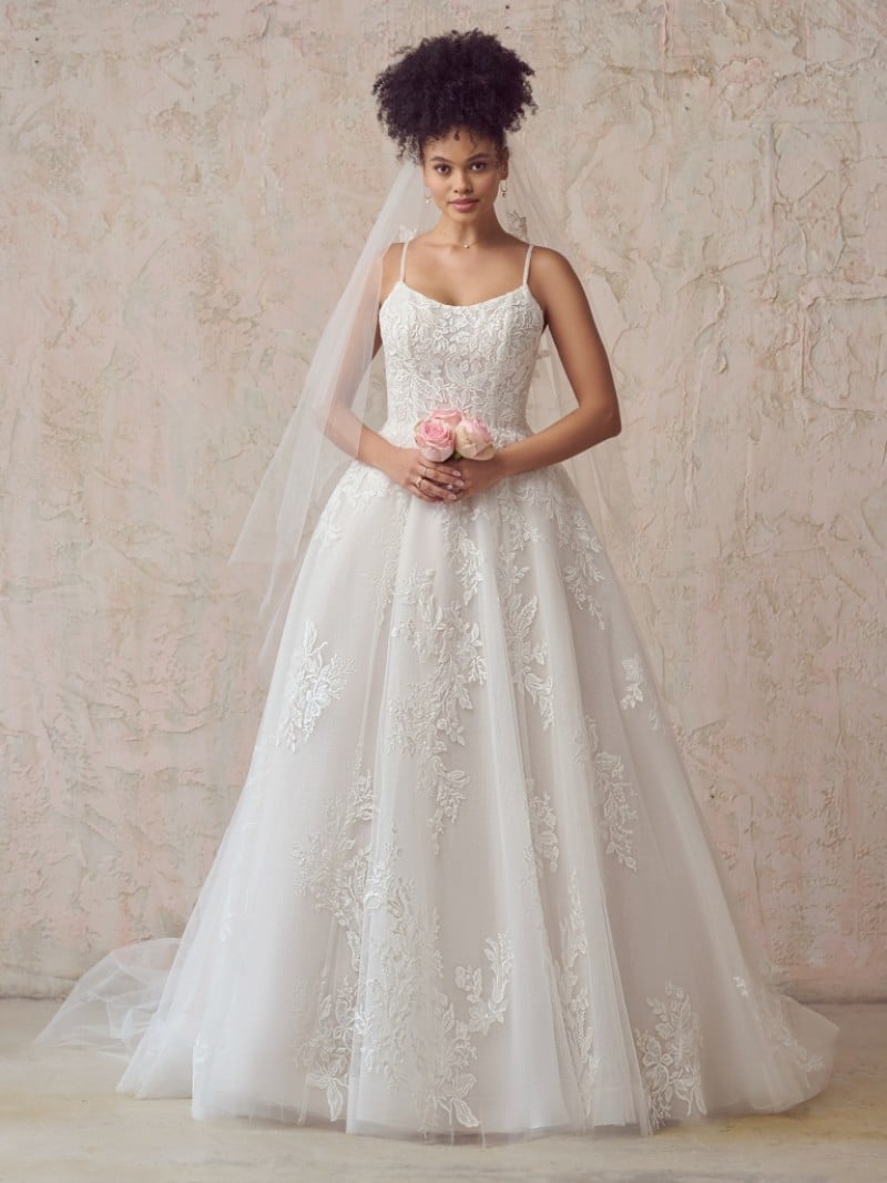 Maggie Sottero | Victoriana 22MS946 | Princess Lace A-line Wedding Dress
