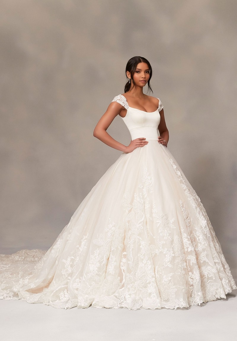 Morilee Bridal Style 2393 Countess | Sweetheart Cowl Neckline | Wedding Dress