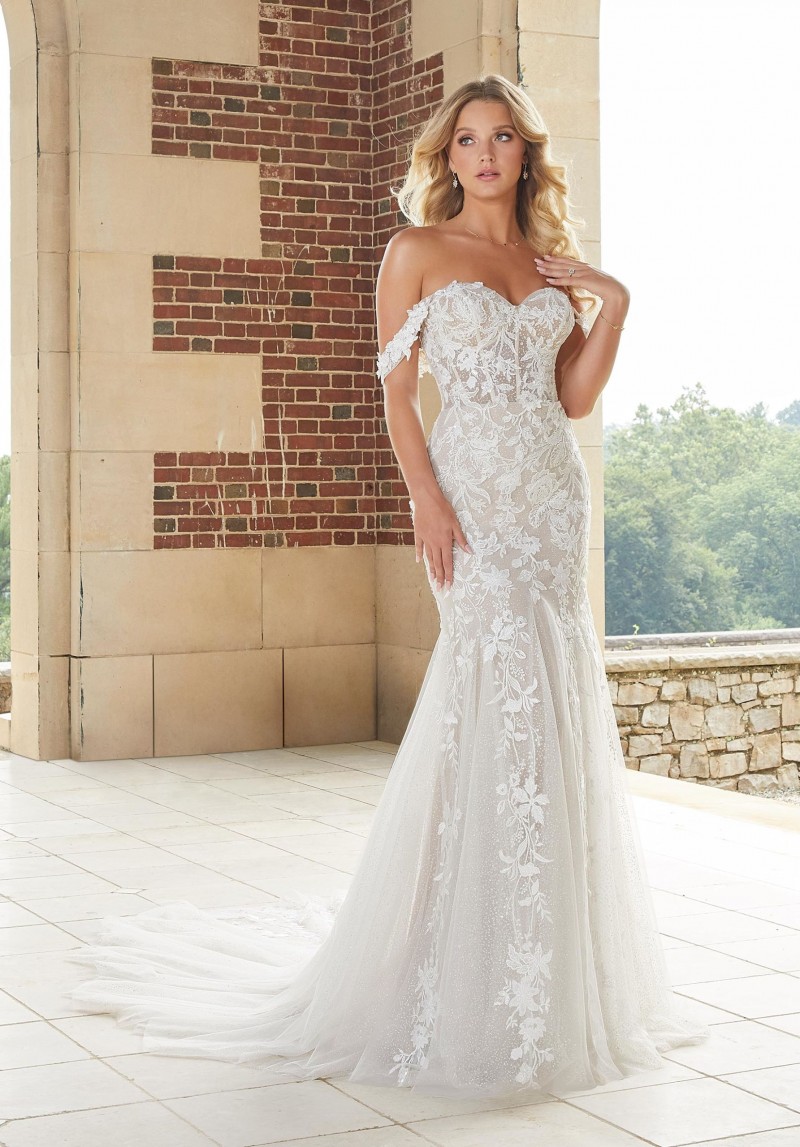 Morilee Bridal Style 2424 Danica | Strapless Sheer Bodice | Wedding Dress