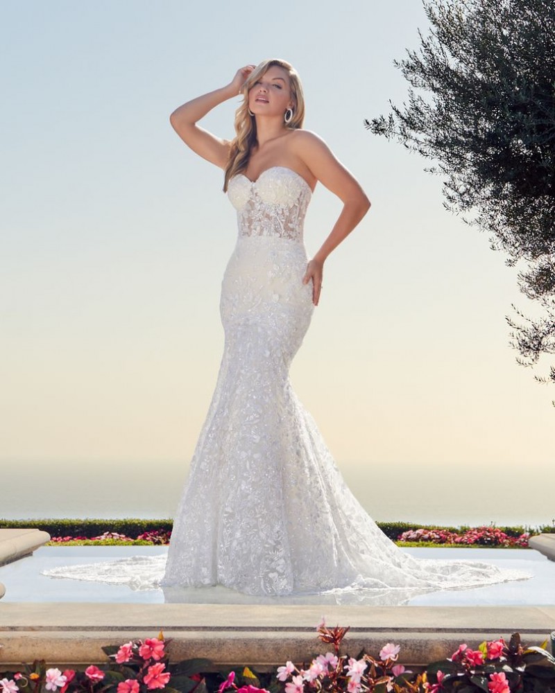 Casablanca Bridal Jocelyn 2448 | Chantilly Lace Quick Delivery Wedding Gown