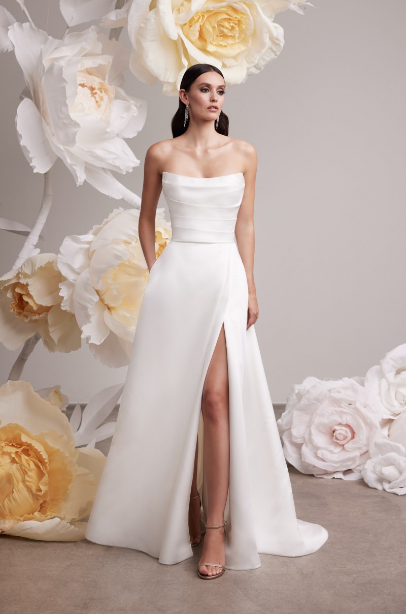 Mikaella Bridal 2450 | Duchesse Satin Wedding Gown