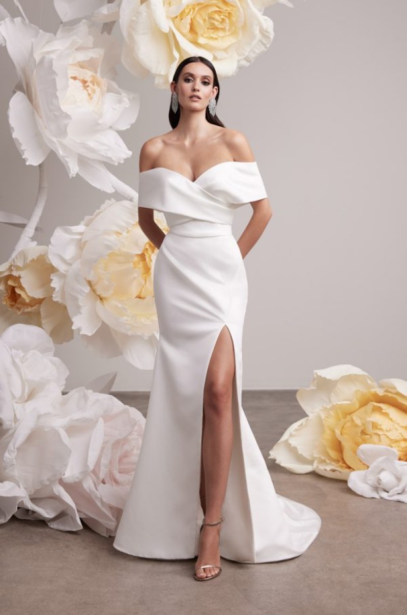 Mikaella Bridal 2460 | Duchesse Satin Wedding Gown