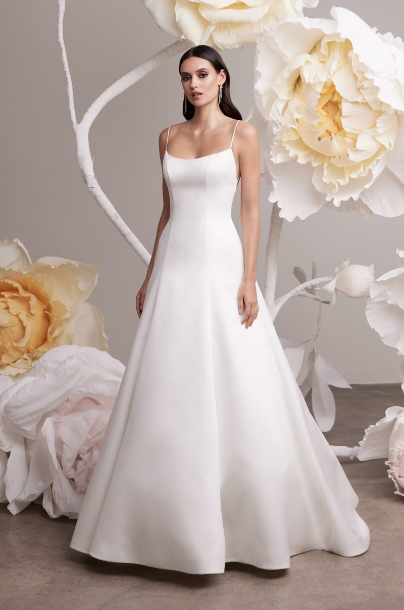 Mikaella Bridal 2461 | Duchesse Satin Wedding Gown