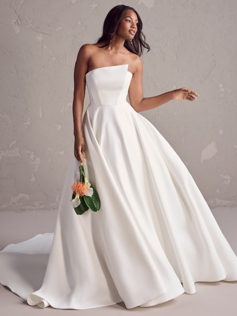 Maggie Sottero Bridal | Ambrose | 24MW184 | Ballgown Asymmetrical Wedding Dress 