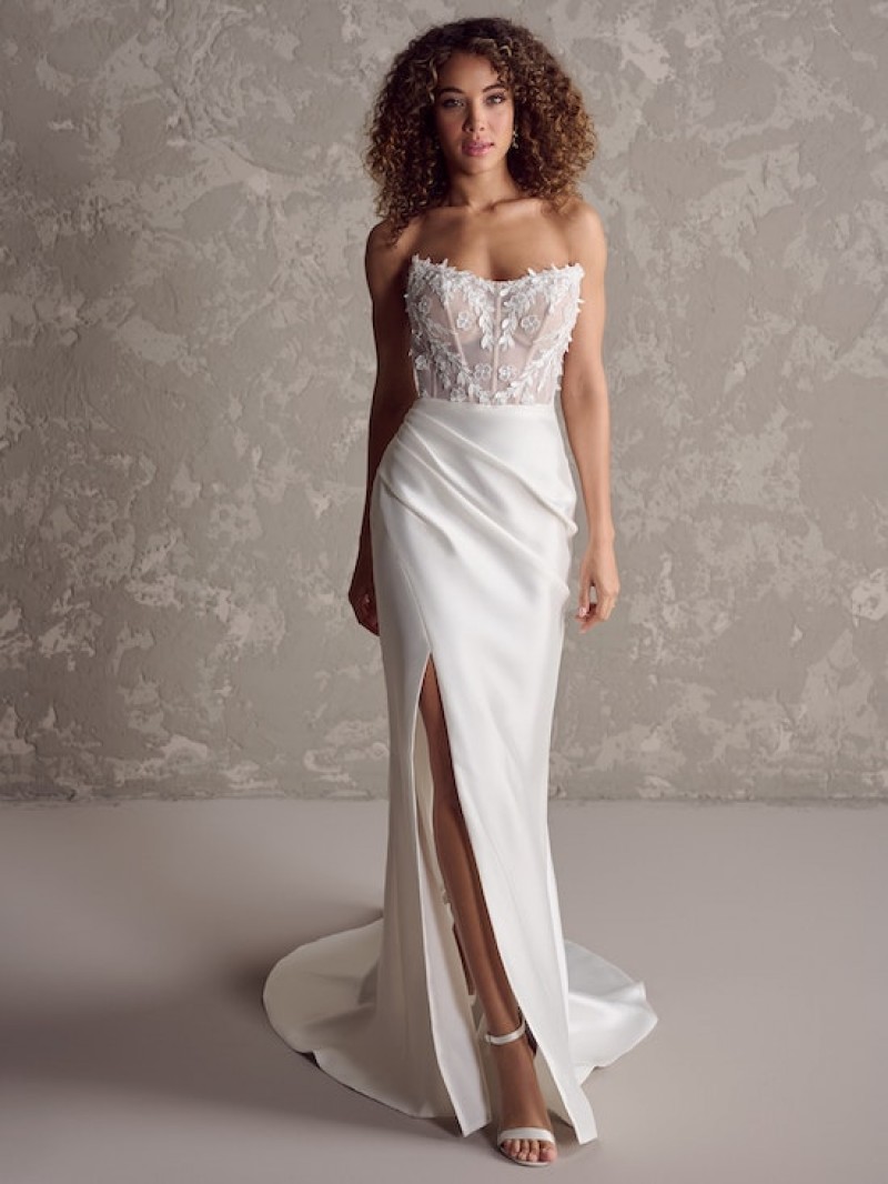 Rebecca Ingram Bridal | Twyla | 24RS197 | Mikado & Lace Gown Only