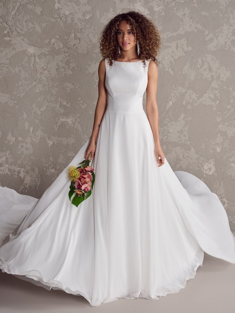 Rebecca Ingram Bridal | Laurel | 24RZ260 | Chiffon Bridal Gown