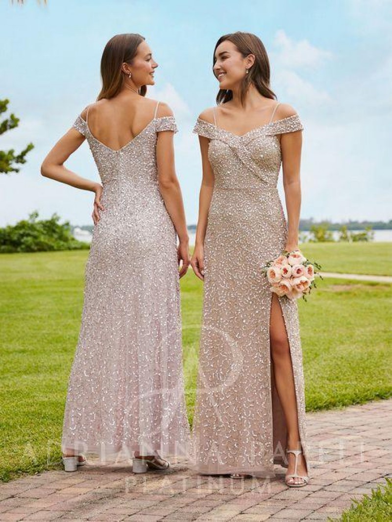 Adrianna Papell 40341 | All Over Sequin | A -line gown