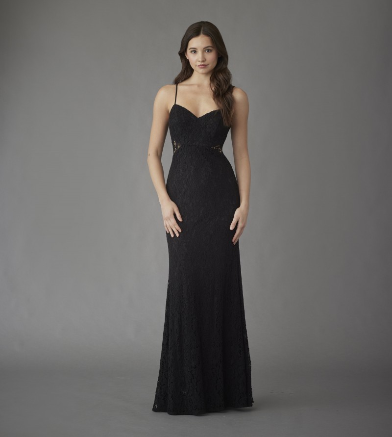 Hayley Paige Bridesmaids 52256 | Corded Lace A-line Gown