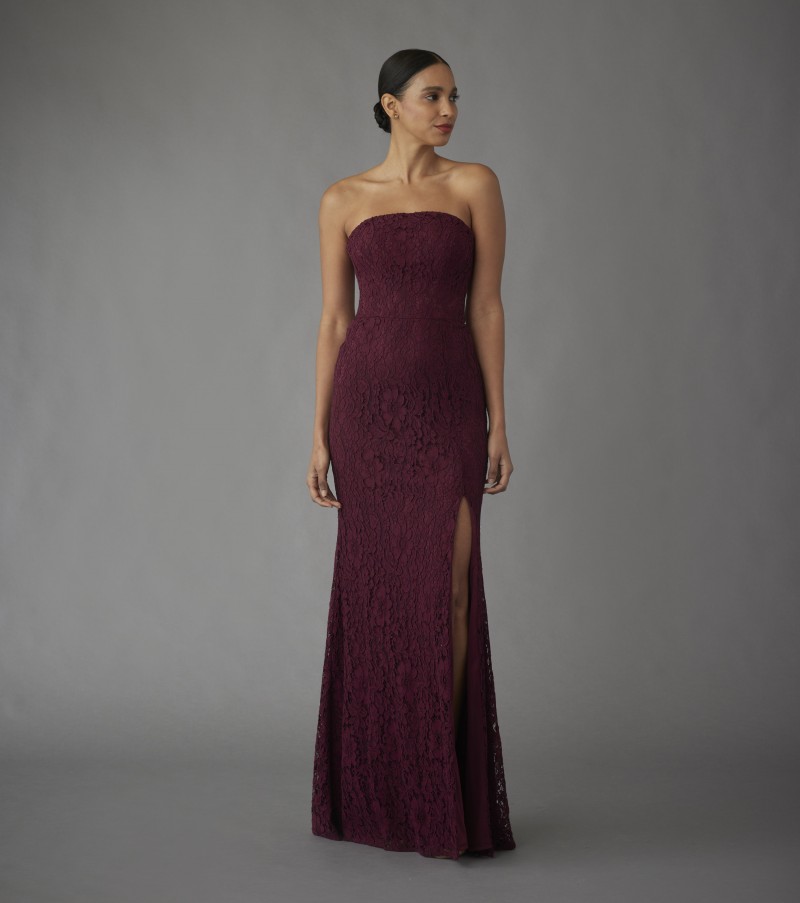 Hayley Paige Bridesmaids 52257 | Corded Lace A-line Gown