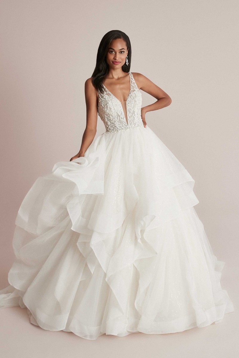 Justin Alexander | Carissa 88227 | Ruffle Ball Gown | Wedding Dress