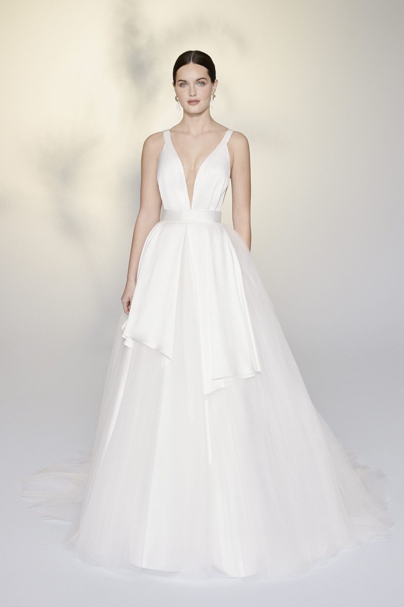 Justin Alexander | Tiler 99191 | Charmeuse Ball Gown | Wedding Dress