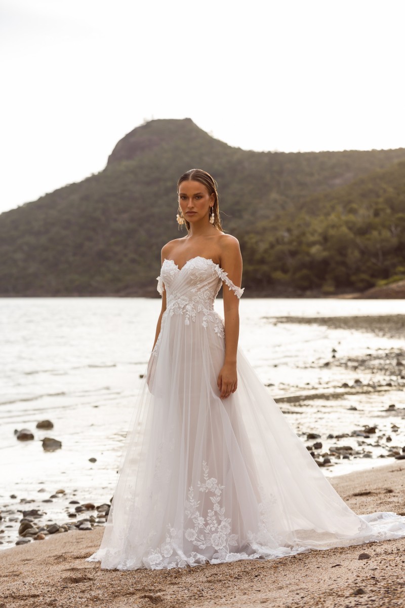 Madi Lane Bridal Joelle 22730 | Strapless Sweetheart Bodice | Wedding Dress